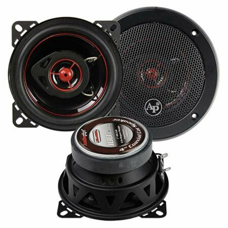 AUDIOPIPE 4 in. Redkine Speaker 2 Way Pair Cone AU599808